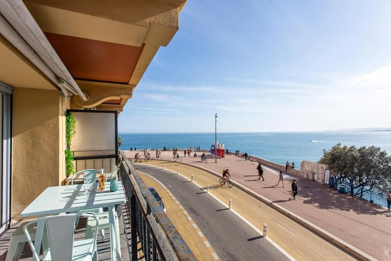 I Love Nice - Face Mer, Design, Terrasse, Asc, Wifi, Clim Apartment